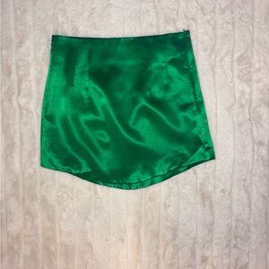 Zara Vibrant Green Mini Skirt